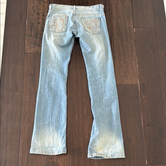 Y2K The Sterling Spoon Classic Blue Bootcut Jeans with Vintage Appeal - Picture 14 of 16